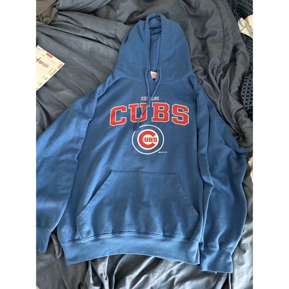 Reebok Other - Chicago Cubs Hoodie Mens Medium Blue Pullover Sweatshirt Y2K 2001